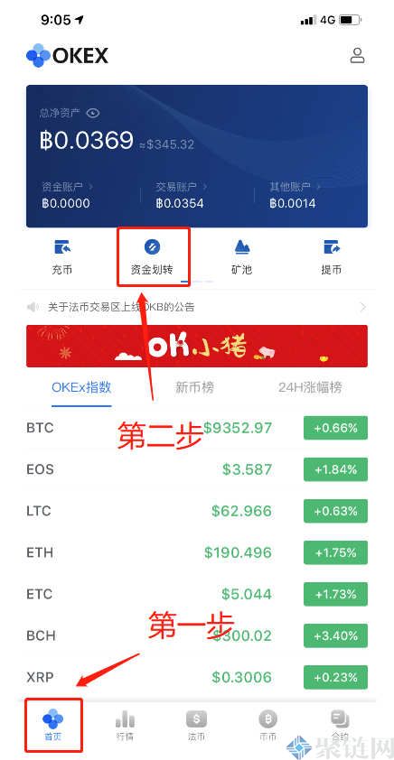 欧易交易所的币怎么转到钱包？