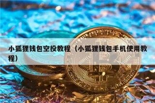 小狐狸钱包空投教程（小狐狸钱包手机使用教程）