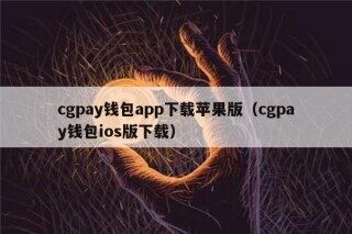 cgpay钱包app下载苹果版（cgpay钱包ios版下载）