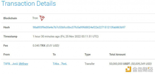 数据：5000万枚USDT从Bitfin转移到未知钱包