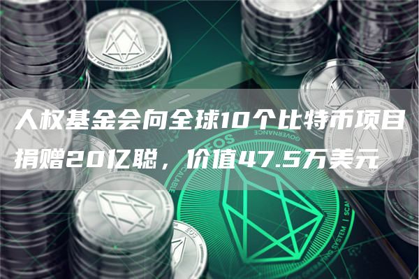 人权基金会向全球10个比特币项目捐赠20亿聪，价值47.5万美元1