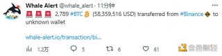 数据：2,789 BTC从Binance转移到未知钱包