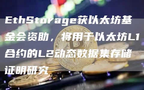 EthStorage获以太坊基金会资助，将用于以太坊L1合约的L2动态数据集存储证明研究1