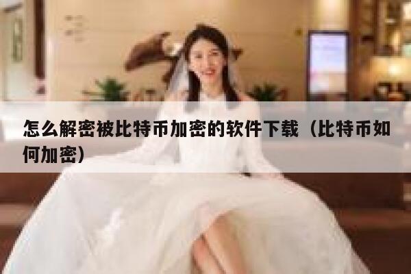 怎么解密被比特币加密的软件下载（比特币如何加密）-第1张图片-binance下载