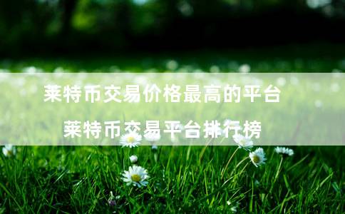 莱特币交易价格最高的平台(莱特币交易平台排行榜)-第1张图片-binance下载 莱特币交易价格最高的平台(莱特币交易平台排行榜)-第1张图片-binance下载