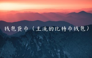 钱包货币（主流的比特币钱包）