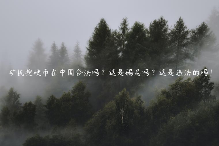 矿机挖硬币在中国合法吗？这是骗局吗？这是违法的吗！-第1张图片-binance下载