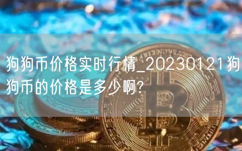 狗狗币价格实时行情_20230121狗狗币的价格是多少啊?-第1张图片-欧易下载
