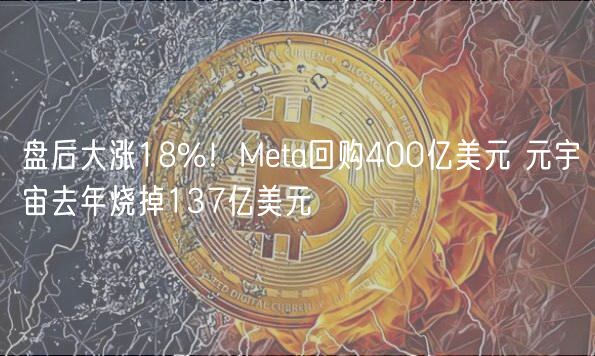 盘后大涨18%！Meta回购400亿美元 元宇宙去年烧掉137亿美元-第1张图片-binance下载