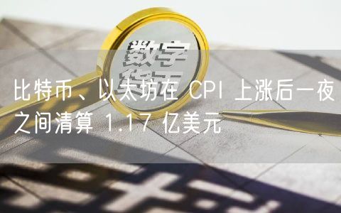 比特币、以太坊在 CPI 上涨后一夜之间清算 1.17 亿美元-第1张图片-binance下载