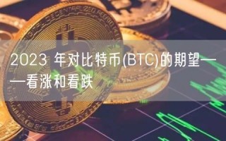 2023 年对比特币 _ BTC的期望——看涨和看跌