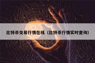 比特币交易行情在线（比特币行情实时查询）