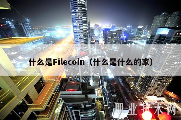 什么是Filcoin（什么是什么的家-第1张图片-binance下载