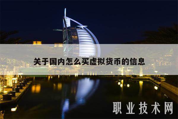关于国内怎么买虚拟货币的信息-第1张图片-欧易下载