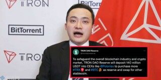 孙宇晨旗下波场联合储备向交易所灌入1.4亿枚USDT，并预备再购入TRX和BTC