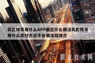 买比特币用什么APP最近什么情况买比特币用什么支付方式不会被冻结简介