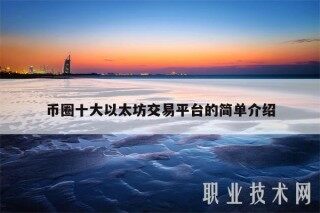币圈十大以太坊交易平台的简单介绍