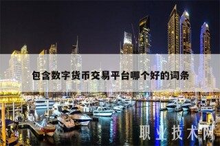 包含数字货币交易平台哪个好的词条