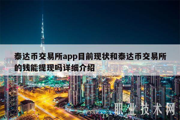 泰达币交易所app目前现状和泰达币交易所的钱能提现吗详细介绍-第1张图片-binance下载