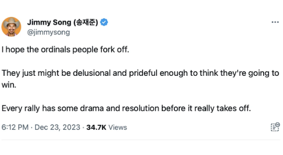 围绕比特币分叉的区块空间限制和序数展开讨论-第2张图片-欧易下载 围绕比特币分叉的区块空间限制和序数展开讨论-第2张图片-欧易下载